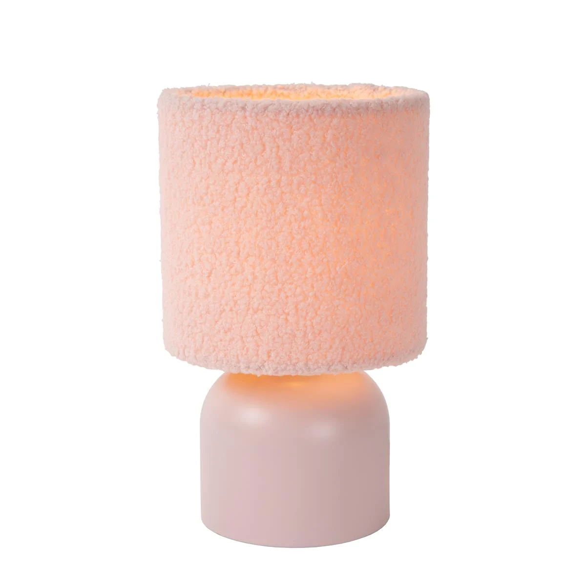 Lucide WOOLLY Tafellamp - Roze FonQ - Alles in roze
