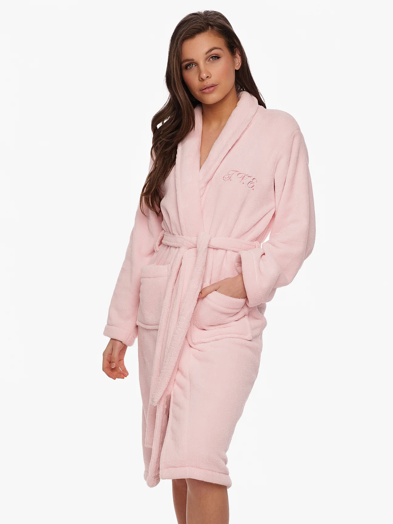 Roze badjas gepersonaliseerd le olive - Alles in roze
