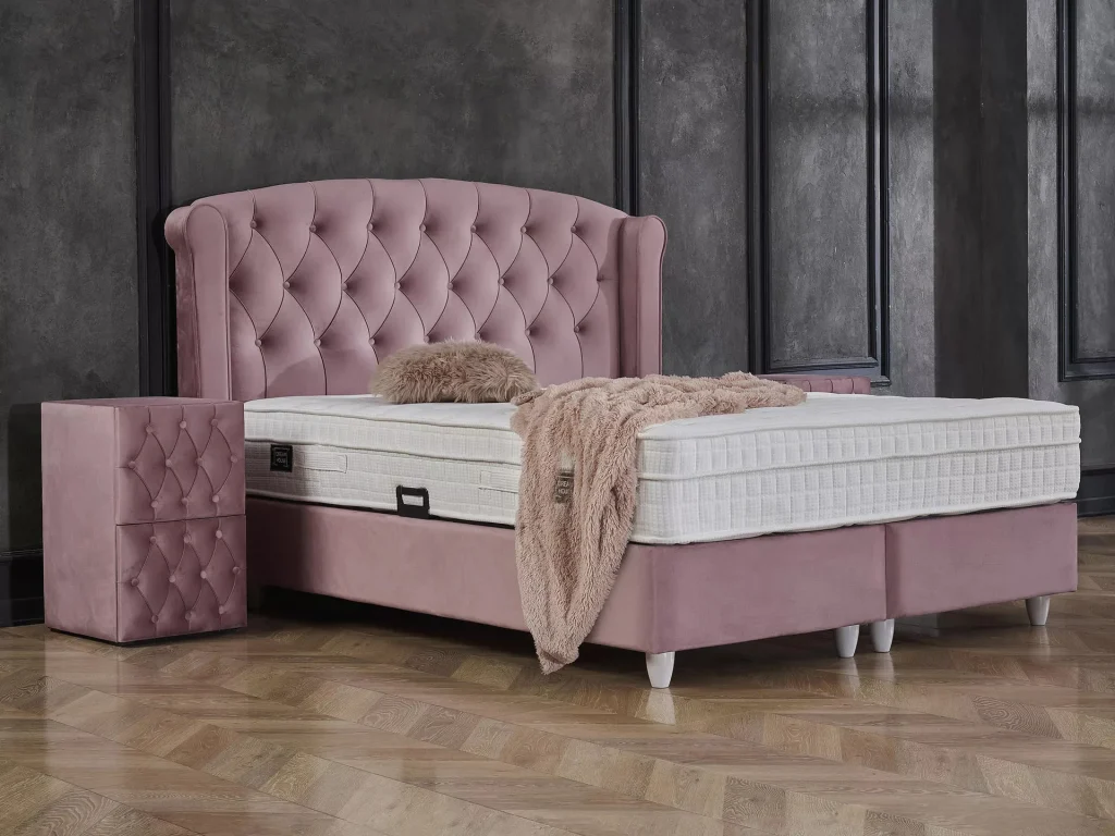 Boxspring Maria roze leasen - LeasiQ - Alles in roze