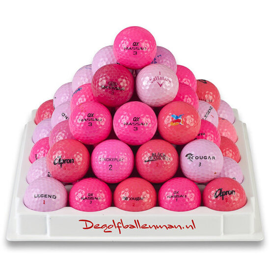 50 Roze Golfballen de golfballenman - Alles in roze