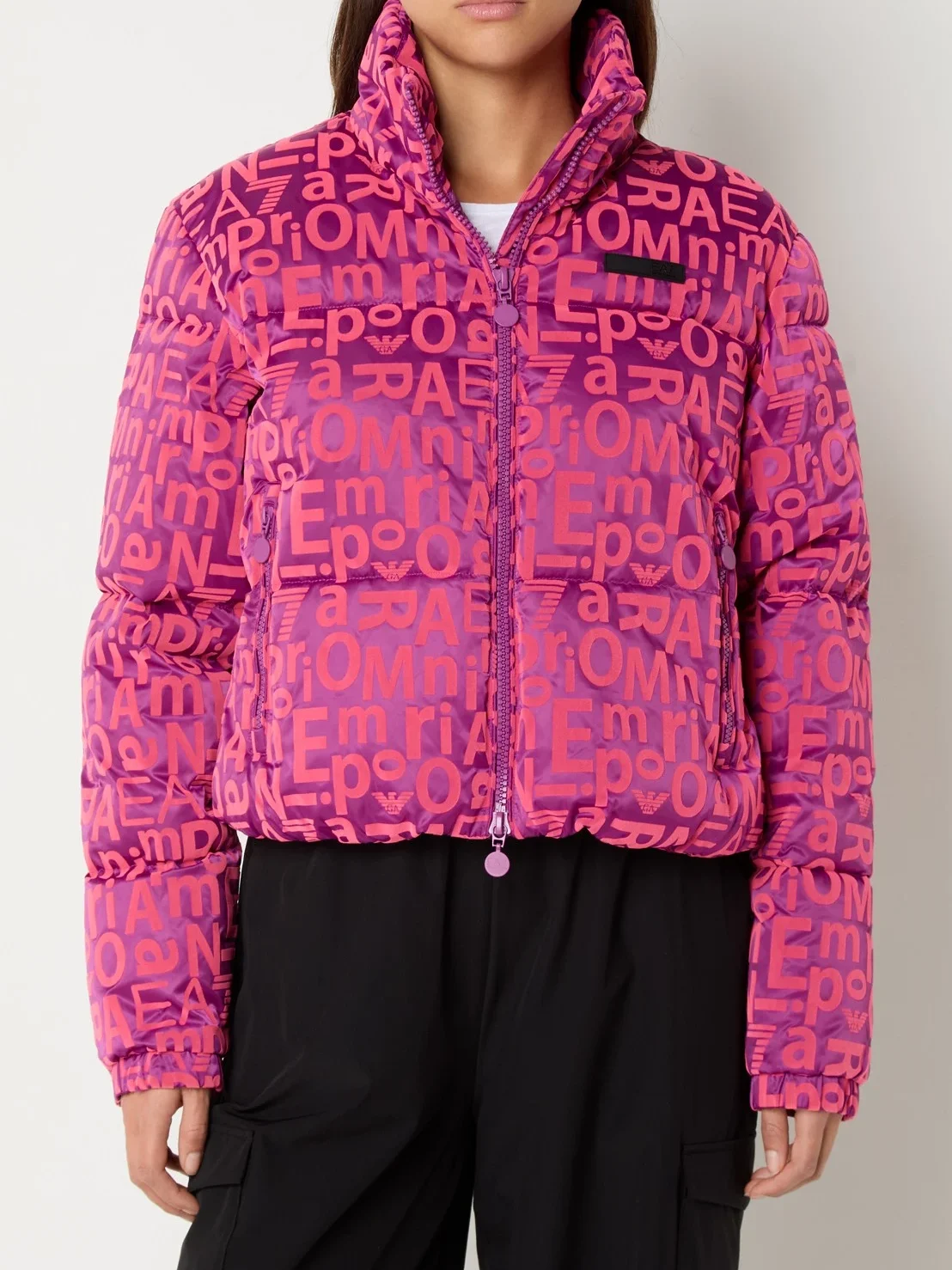 Roze pufferjack emporio armani - De bijenkorf - Alles in roze