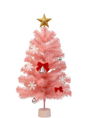 NETTLIFE Mini Kerstboom 60 cm - Alles in roze